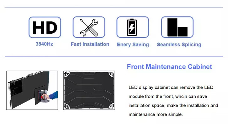 P2 P2.5 IP40 Indoor Led Video Wall Led Transparent Screen 3840Hz