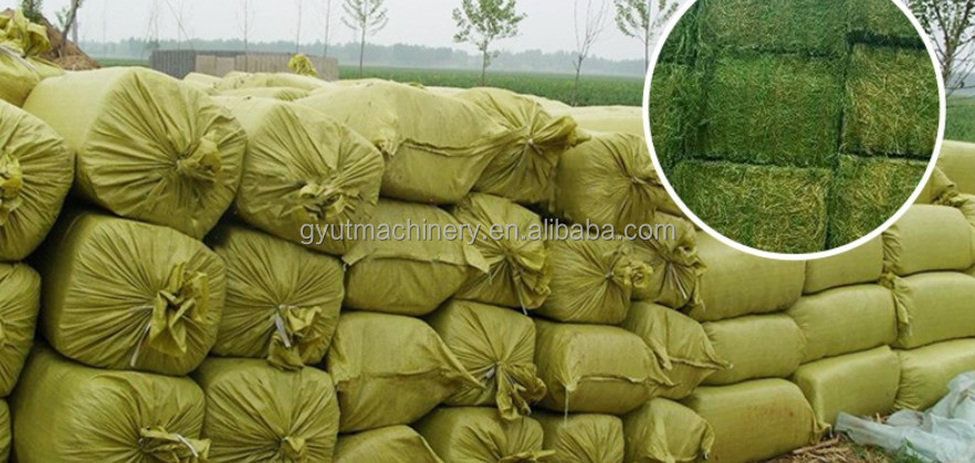 20kg 25kg Straw Silage Compactor Baler for Rice Husk Square Bagging Press Machine Sale