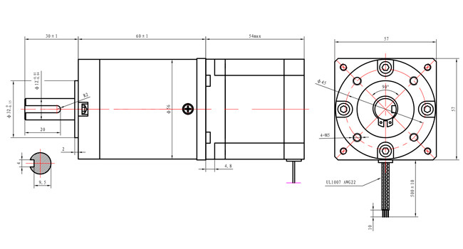 NEMA23 Ratio 15:1 Geared Stepper Motor with gearbox planetary reducer 57mm stepping motor