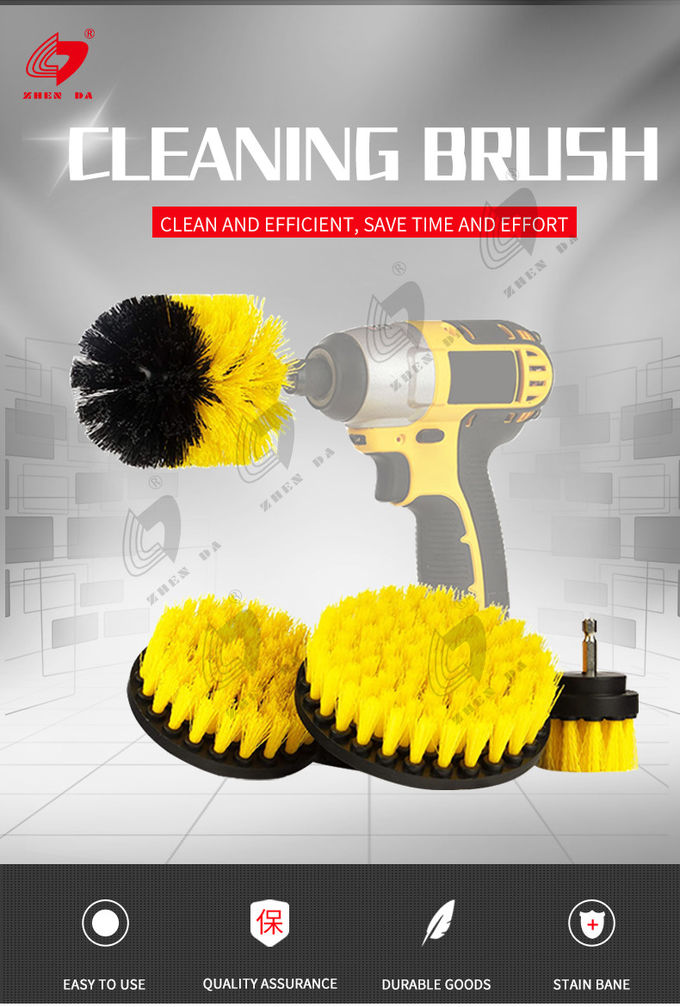 4 Pcs Drill Power Brush Scrubber Cleaning Brush Attachment Set