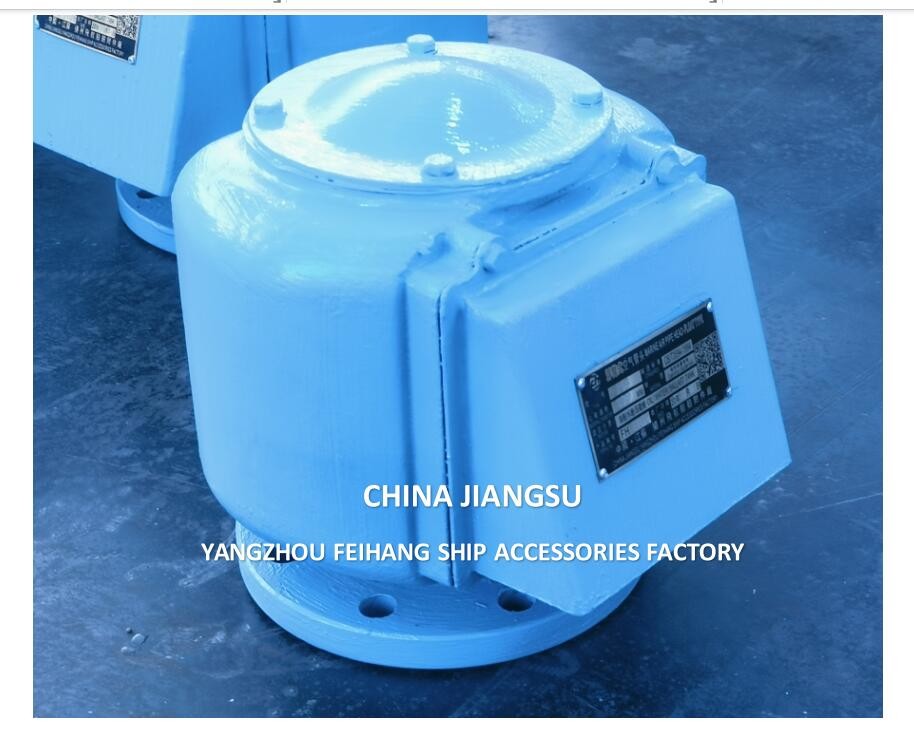 M4-Type Air Vent Head For Water Ballast Tank Model FKM-200 Cast Iron Vent Head Size DN250