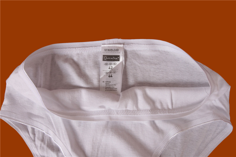 White Pure Cotton Ladies Briefs Breathable Womens Seamless Briefs