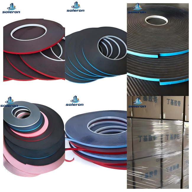 0.5mm Thickness Two Sided Butyl Tape Corrosion Resistant Butyl Self Adhesive Tape