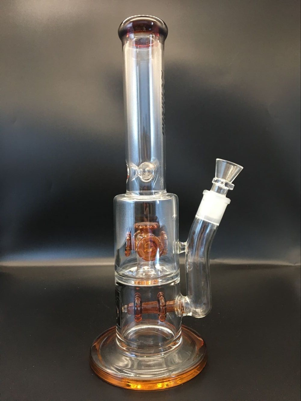 16 Inches Blue Thick Glass Bong Hookah Ice Glass Bong Customizable