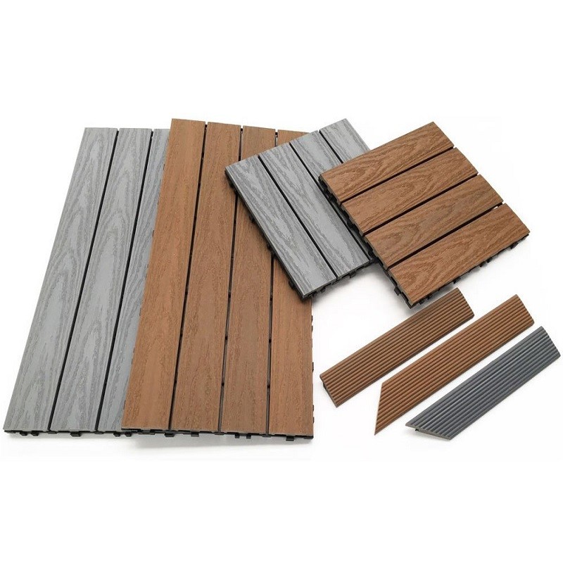 Diy Floor Wpc Outdoor Patio Tiles Decking Wood Plastic Composite Deck Tile