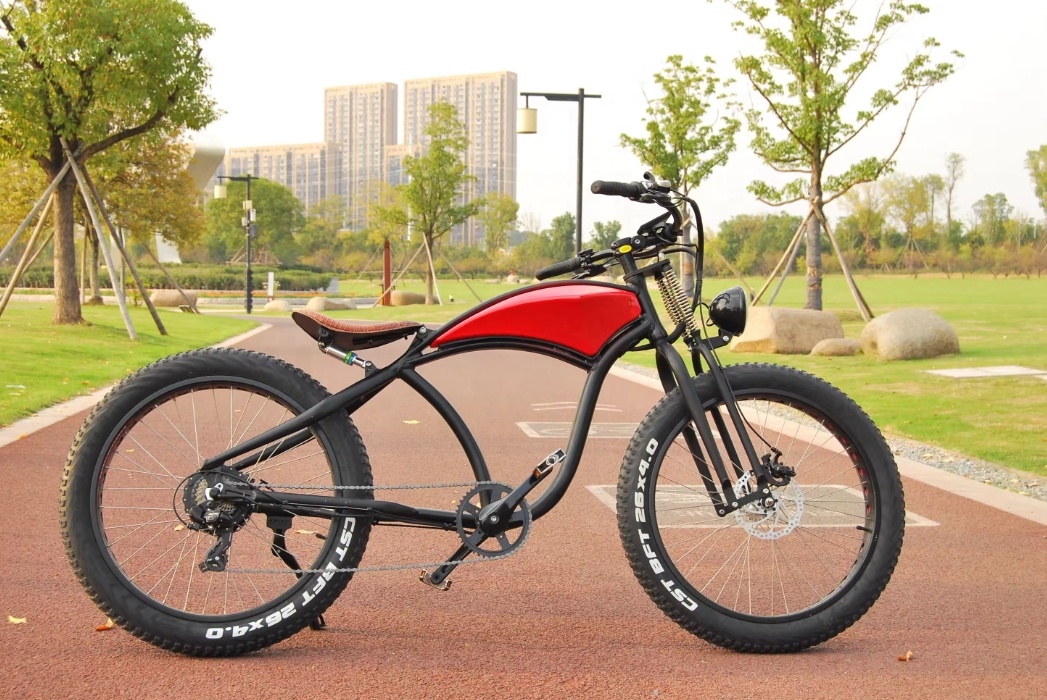 Hot Sale 26"*4.0 Fat Tire Ebike 7 Speed Electric City Bike 48V 500W 750W 1000W Optional Electric Bike For Adults