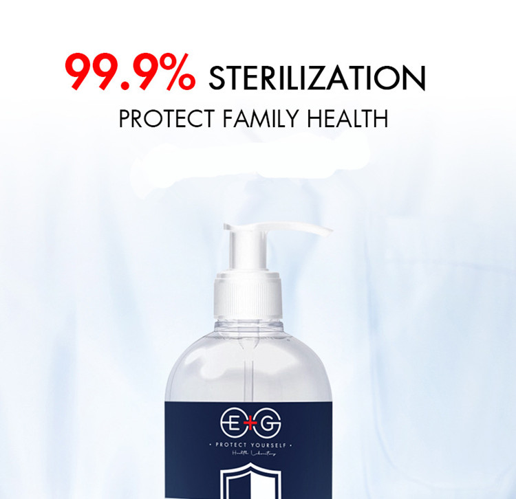 Antibacterial Disposable Hand Gel Alcohol Silver Ion For Home Office Hospital