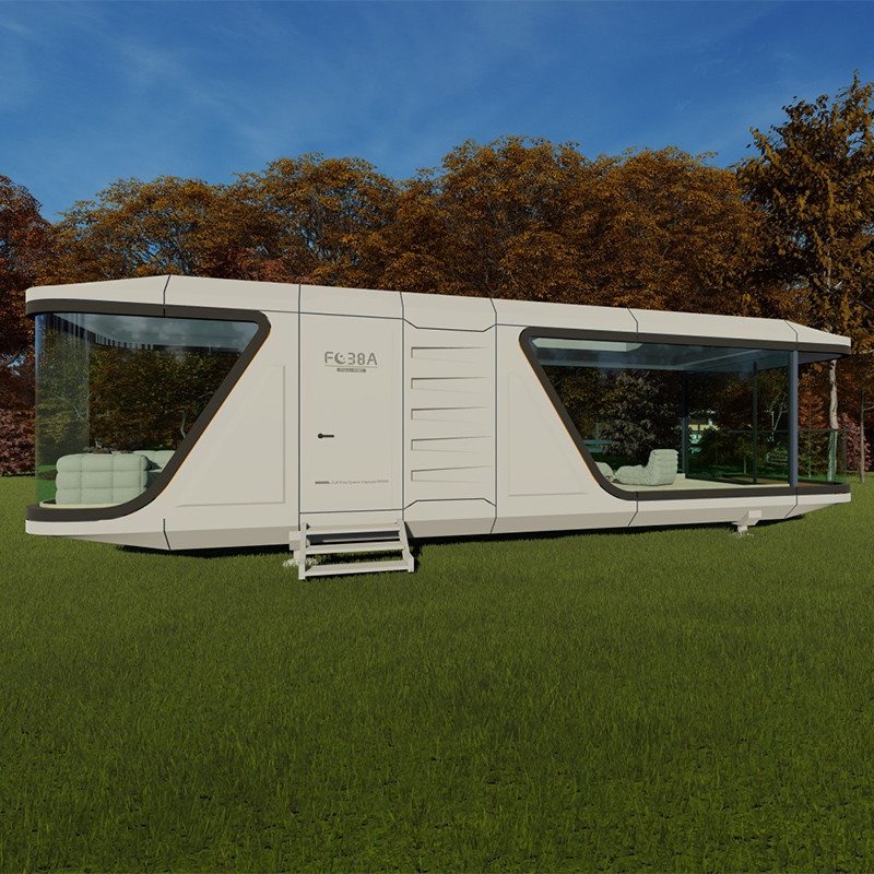 Prefabricated Modular Residential Spacecraft Model Trade Space Galvanized Steel Structure Integrated Frame Luxury Residential Spacecraft.