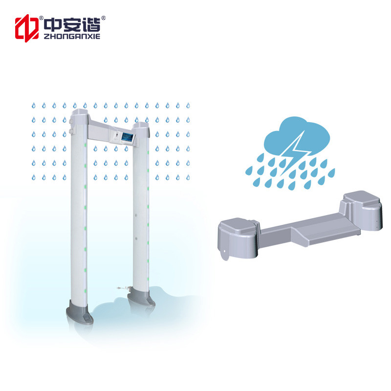 24 Zones HDMI LCD Walk Through Metal Detector Door Frame Water Proof
