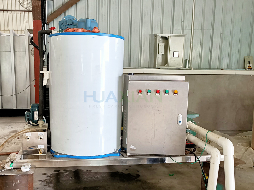 Fresh Water Ice Flake Maker Machine 3 Ton Industrial Water Cooled 11kw