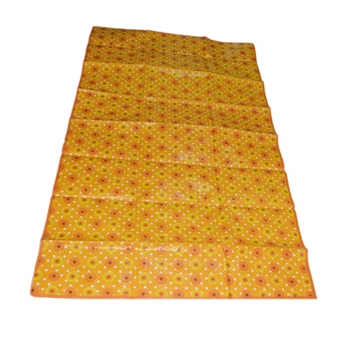 OEM Custom Printed picnic camping plastic straw mats/foldable picnic blanket