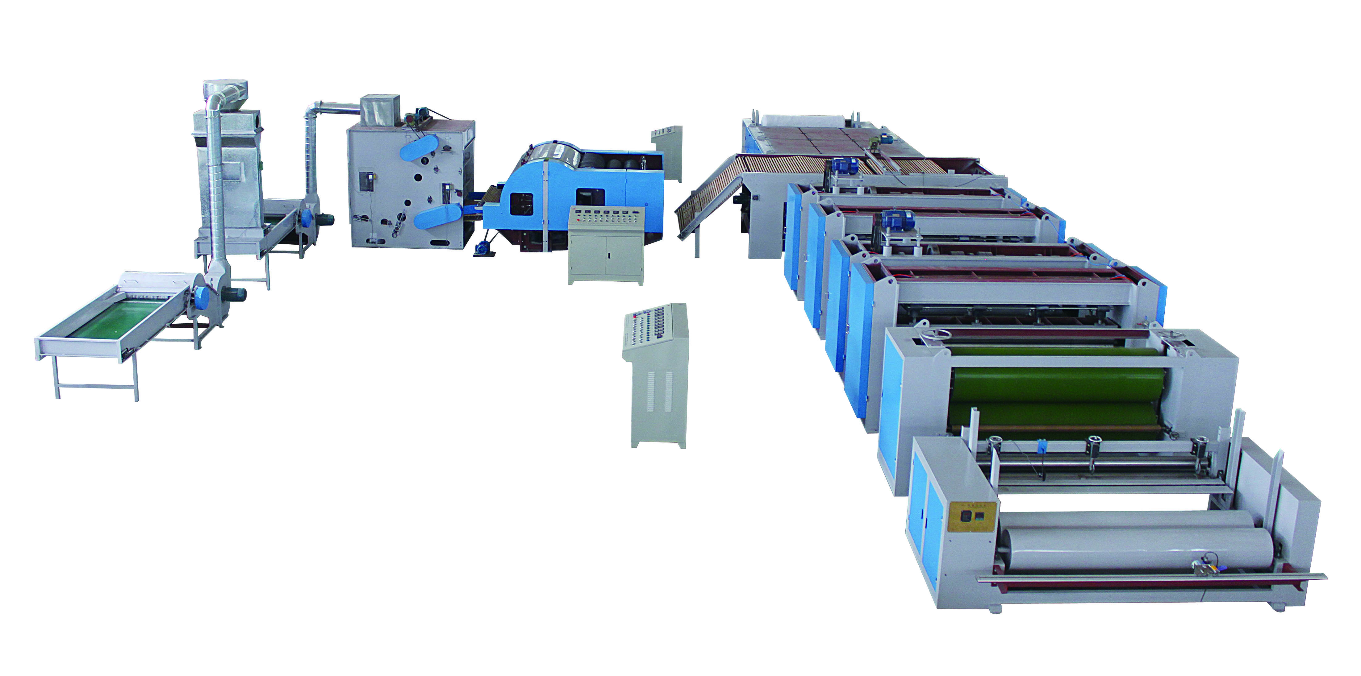 Rug Carpet Insulation Wool Yarn Nonwoven Needle Punch Machine 4700mm