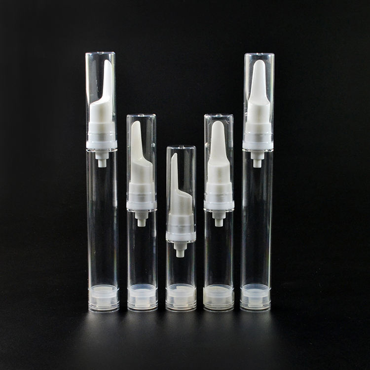 Empty Airless Skincare Cosmetic Pump Bottle For Eye Cream Serum Emulsion 10ml 15ml