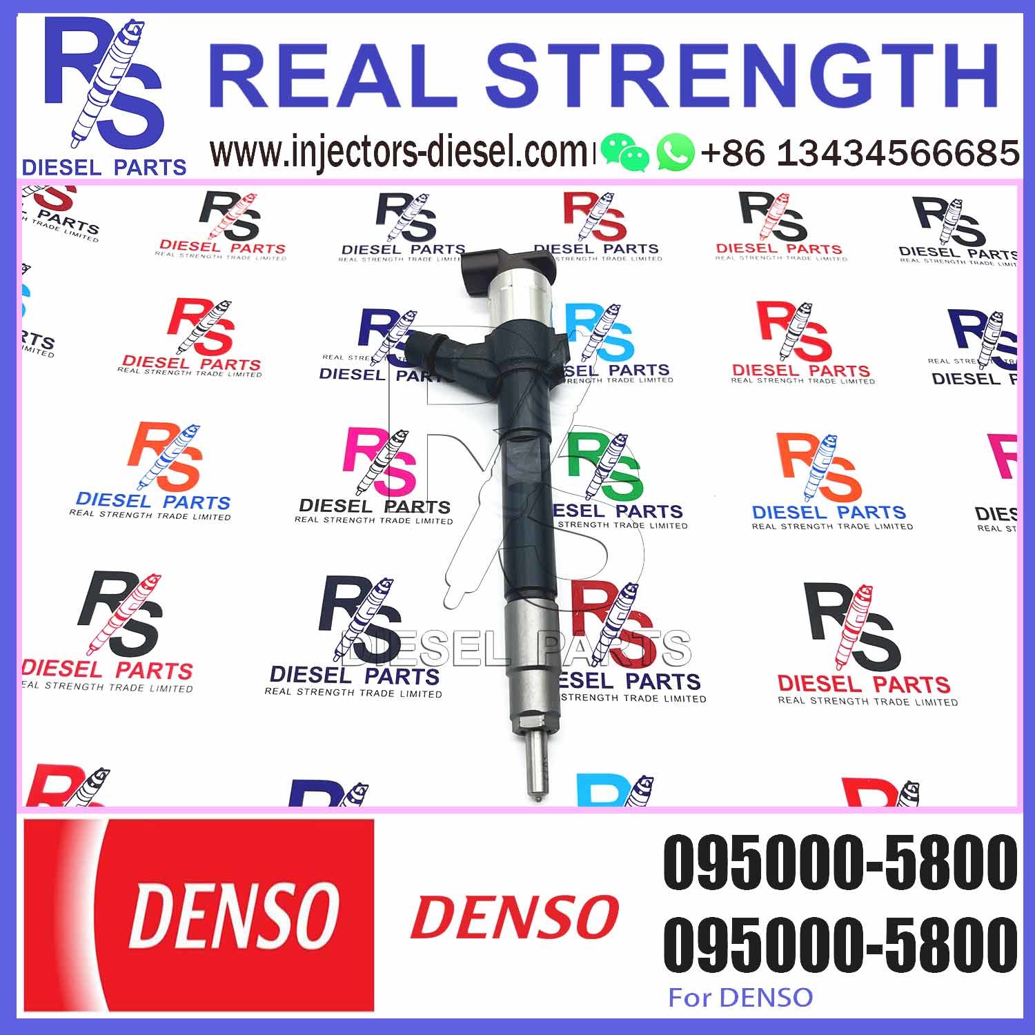 Diesel Fuel Injector 6C1Q9K546AC 6C1Q-9K546-AC 095000-580# 095000-5801 095000-5800 for Ford Transit 2.2L 2.4L TDCi Puma