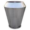 Buy cheap Big Shapely Outdoor 3mm Stainless Steel Pot Planter Custom Made from wholesalers