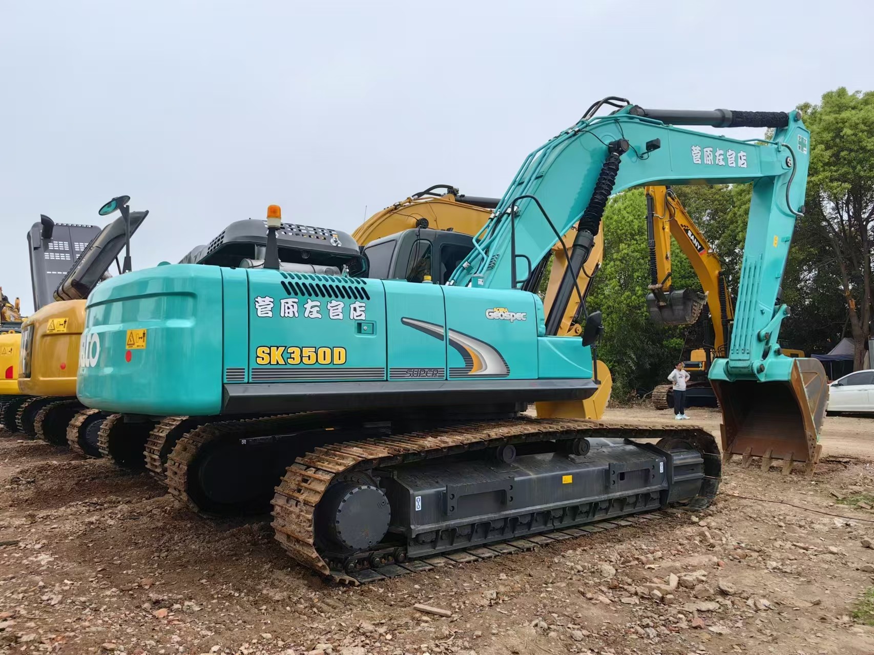 36Ton Used Kobelco Sk350D Excavators construction machine
