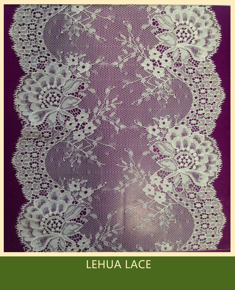 Hot Selling and nice quality Nylon Spandex Stretchy Brazil Lace from China