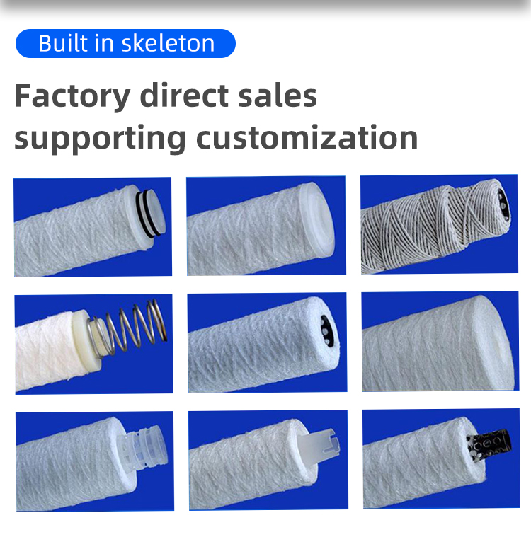 1/5/10/20/30/50/100 Micron Rating 10 * 4.5 Inch PP Series Wound Spinning Filter Cartridge
