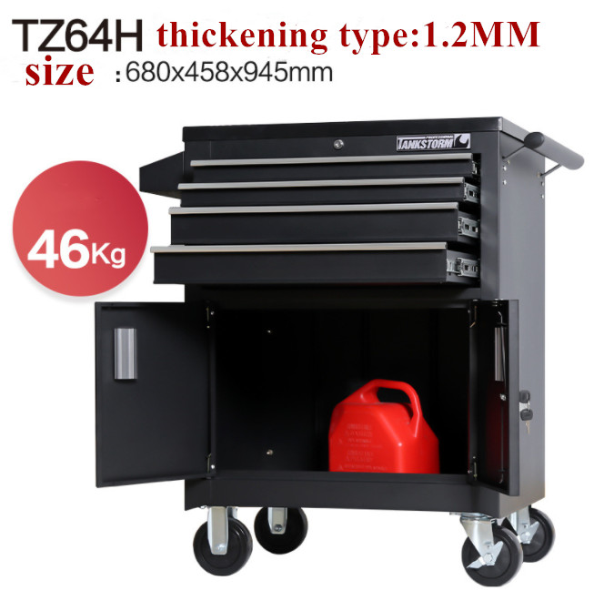 New Design 5 Drawers Cabinet Metal Tool Workshop Cabinet Cart With Hand Tool Set