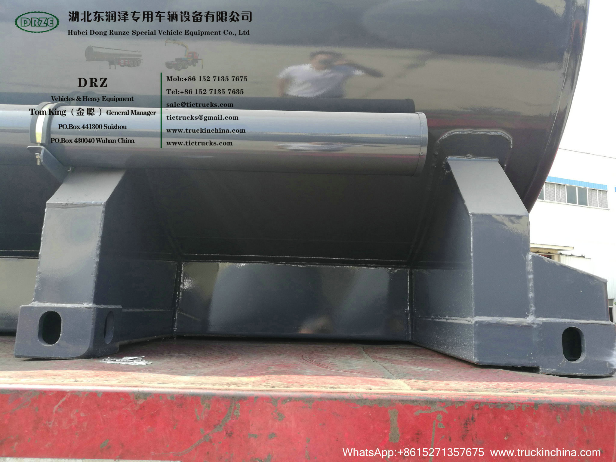 Chemical Acid Tank Body Chemical Liquid Tanker Body with Container Locks Trailer Road Transport WhsApp:+8615271357675