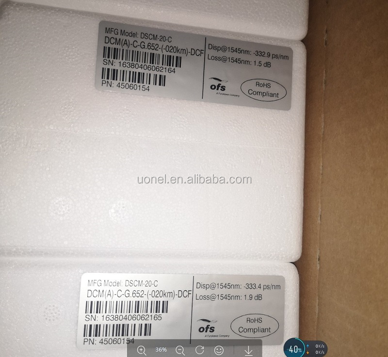 DCM-SM-C100%-040-LCP-01 C-Band G.652 fiber YOSC 40KM Optical Fiber DCM Dispersion compensation module C band 45060013