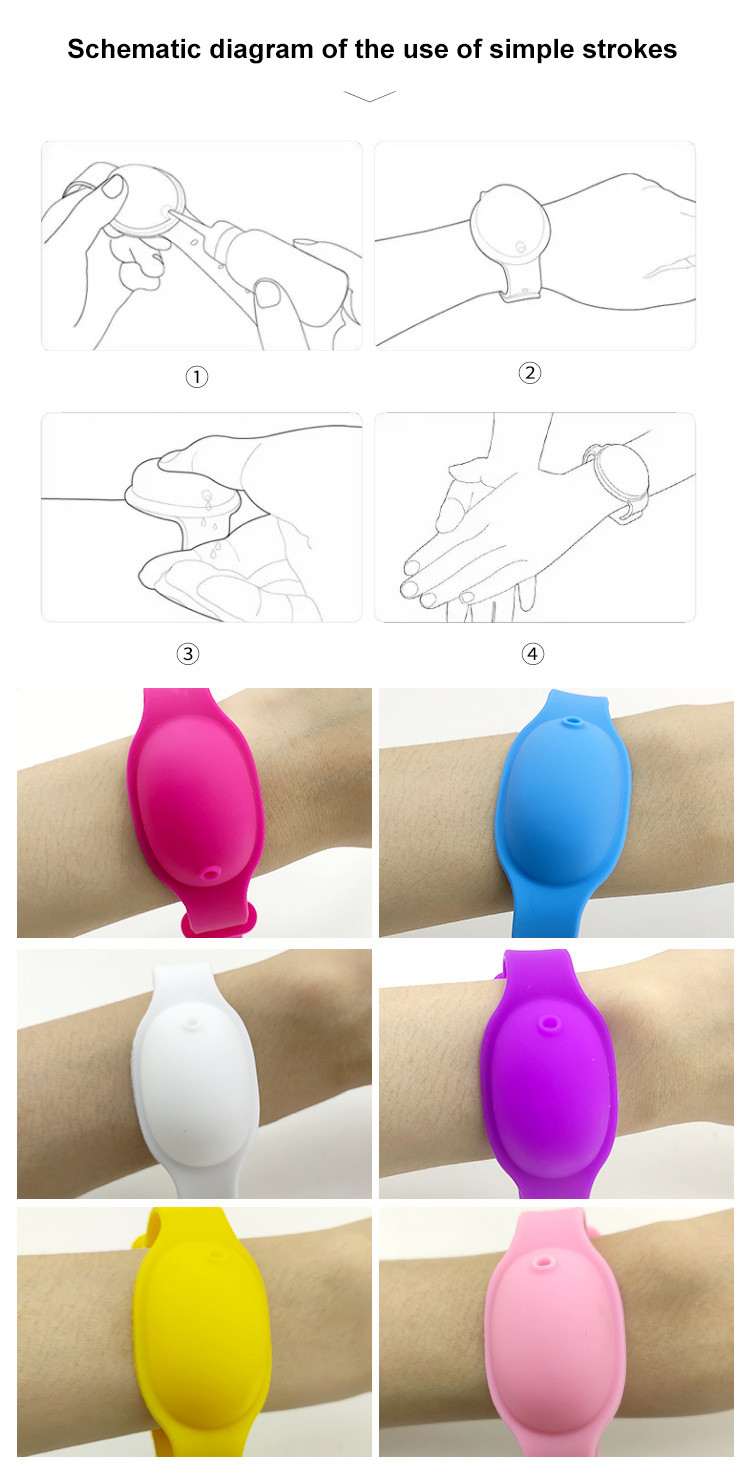 Refillable Hand Sanitizer Bracelet