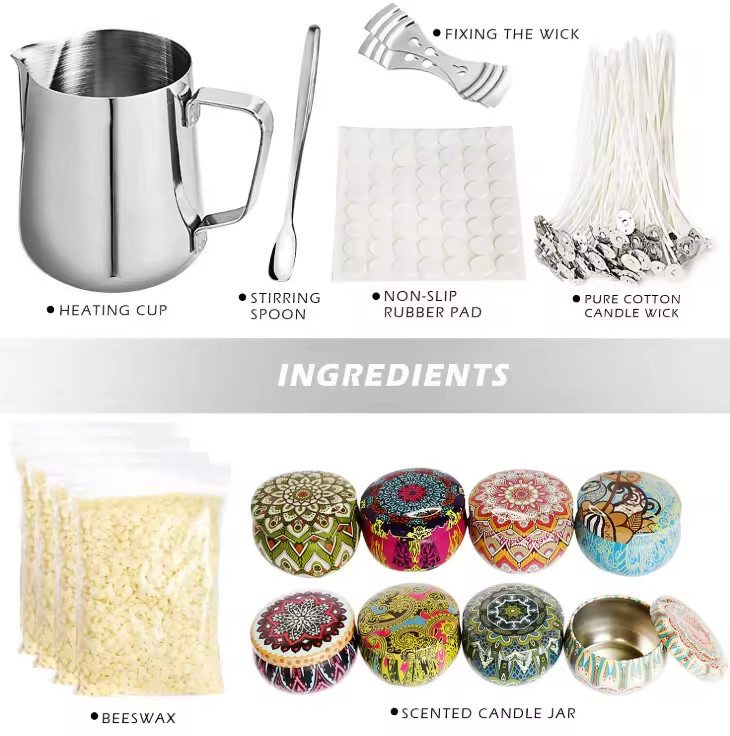 Indoor Use Diy Scented Candle Making Kit With Different Wax Blends And Scents