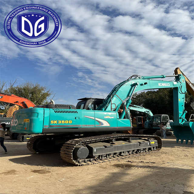 SK350 Used 35Ton Kobelco Large Crawler Excavator Construction Equipment