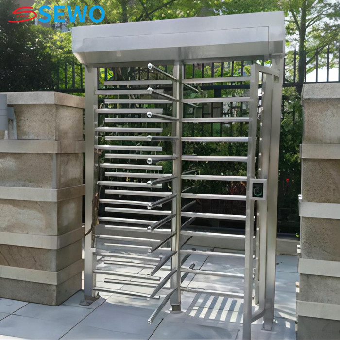 Automatic Full Height Turnstiles 45people/Min For Gyms Subway Pedestrian Entrance