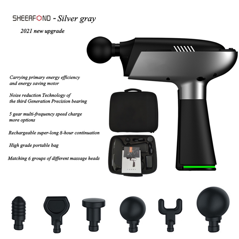 6 Speed Body Massager Gun , Electrical Muscle Massager Portable ABS Material ODM