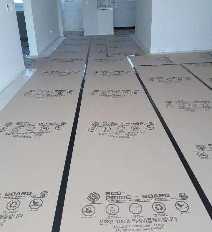 Thick Temporary Floor Protection Paper , Construction Artist Floor Covering