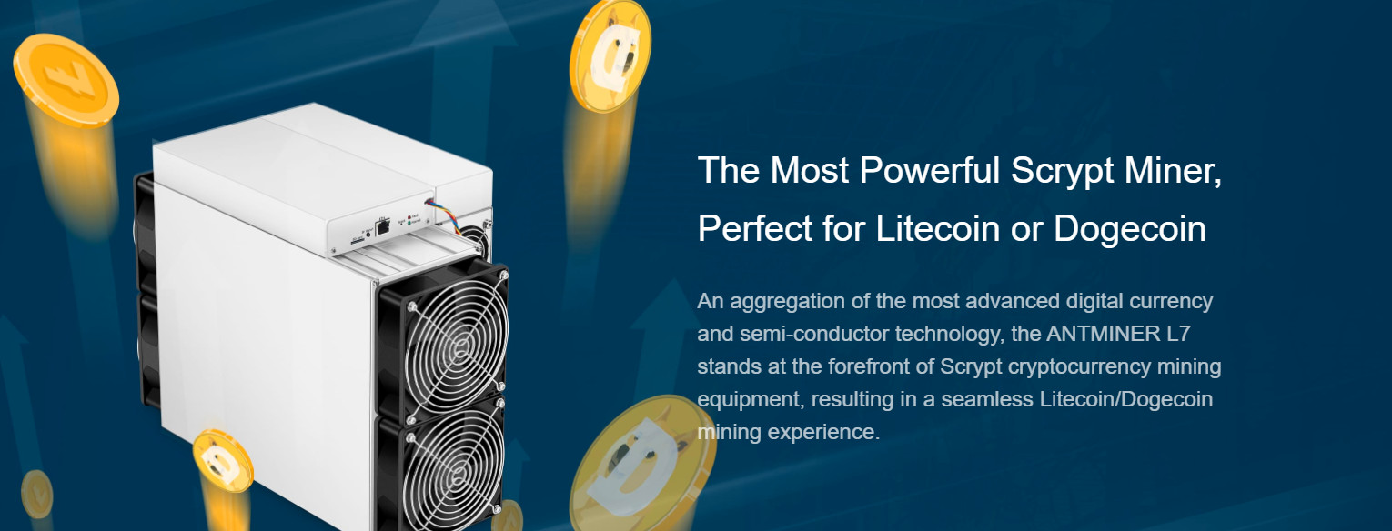 Bitmain Antminer L7 9160m 9.5-9300GH/S For DOGE And LTC Miner