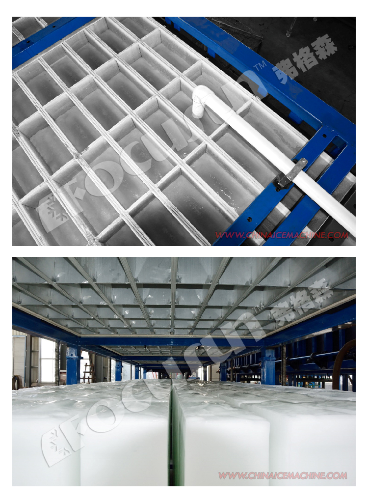 Danfoss Valve Industrial Block Ice Maker for Heavy-Duty Production of 25 Tonnes per Day