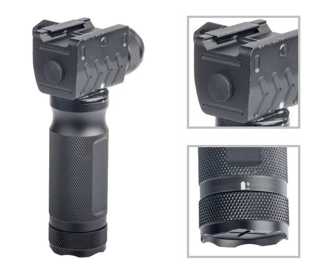 400 Lumen Tactical Rail Mount Flashlight White Beam Color Water Resistant