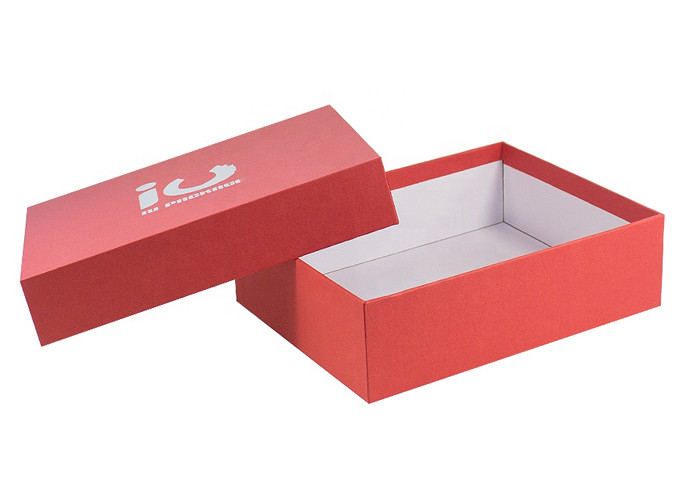 Multi - Colors Shoe Carton Box Rigid Paper Packaging Eco Friendly FSC Approval