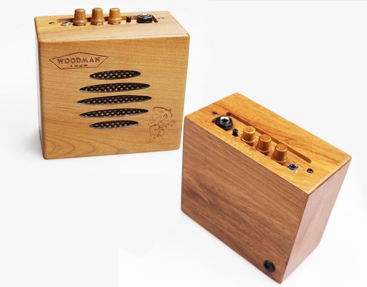 Acoustic Guitar Amplifier 10W Solid Wood suitable for Ukulele, Acoustic Guitar, etc with input and out out jack