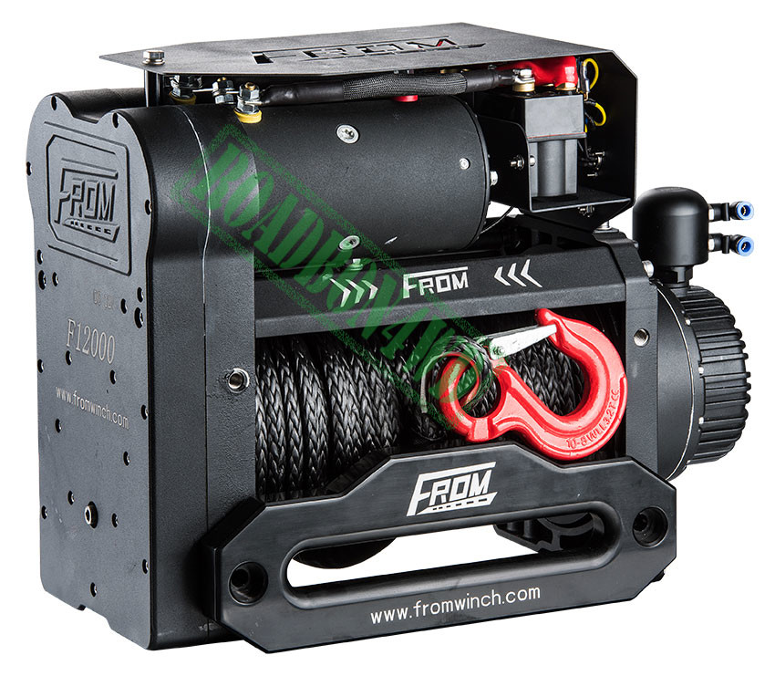 Dual Motor Electric Winch Off Road Electric Winch 4X4 12V 12000Lb 12000Lbs Recovery Winch with Synthetic Rope Twin Motor
