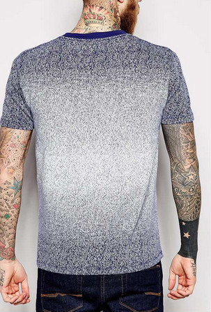 Indigo Spray Fitness Trendy Oversized T Shirts Faded Glory T Shirts With One Pocket