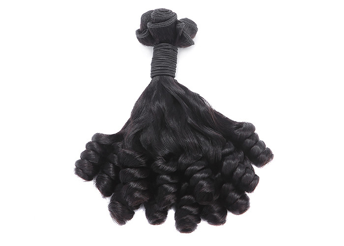 Curled 10'' - 20'' Double Drawn Human Hair / Human Hair Weave Bundles