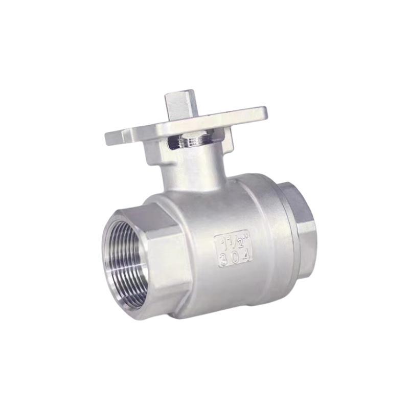 2PC High Platform Ball Valve Body Made of 304/316 Stainless Steel