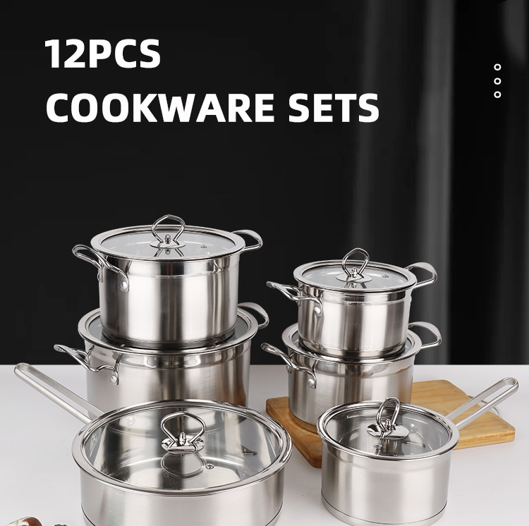 Best Selling Kitchen Non Stick Cookware Set Cooking Pot Set With Ss Handle