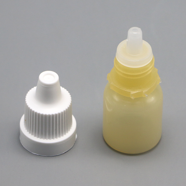 10mL LDPE Plastic Empty Squeezable Dropper Bottles with Customized Colors and Caps