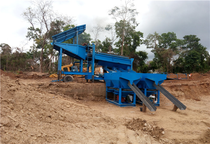 High quality Trommel type Alluvial Gold Mining Screening Plant With Drum Screen And Grill For Gold Washing
