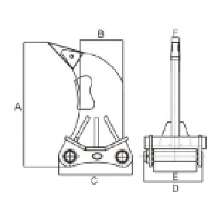 20 Ton Excavator Ripper Attachment For R210LC-7 EC200D EC210 DH200-5 EX210
