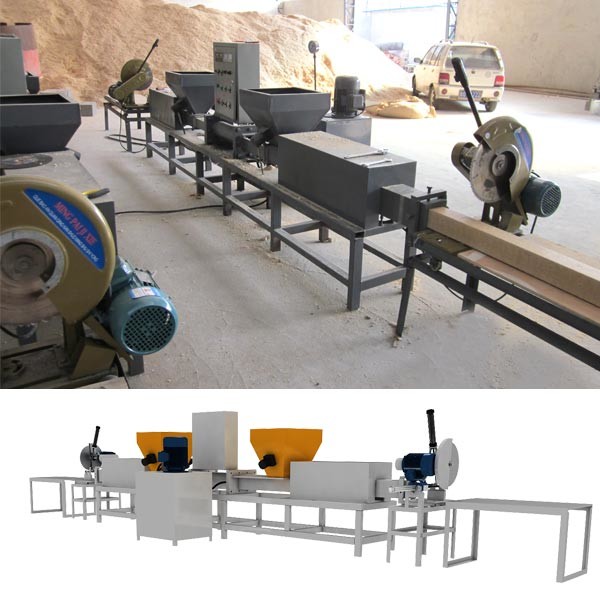 Uk Chipboard Pallet Blocks Making Machine For European Pallets