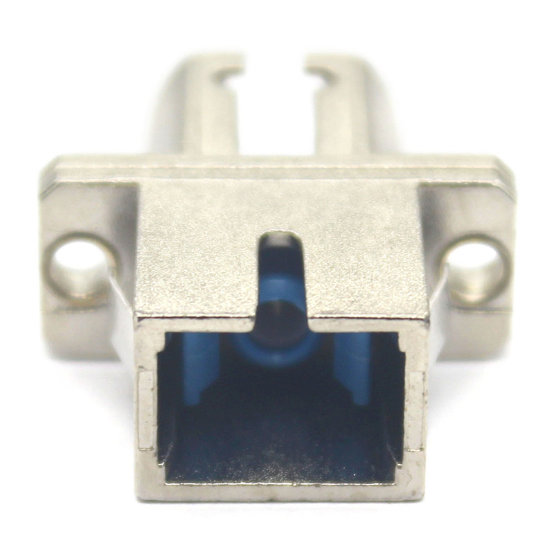 CATV System FTTH FTTX SC UPC to LC UPC Simplex Optical Adapter in Metal Case with Flange Loading Test ≥ 70 N