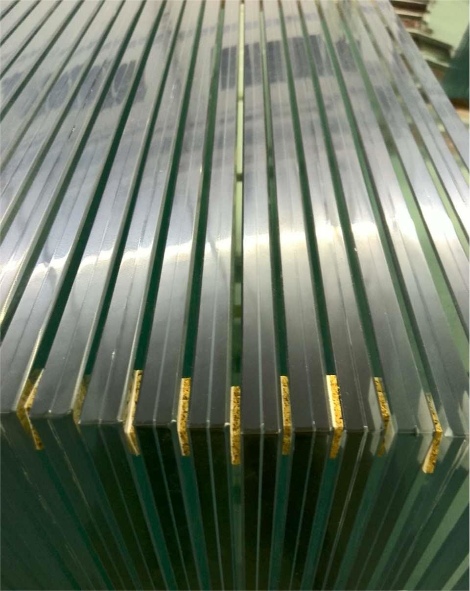 PVB Tempered Over Laminated Glass Safety 6.38mm 8.38mm 10.38mm 12.38mm Clear Tempered