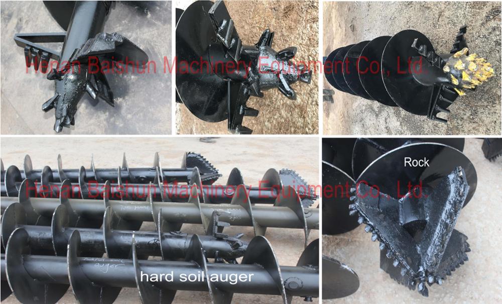 Hot sales pole erection crane and hydraulic auger machine for solar power project