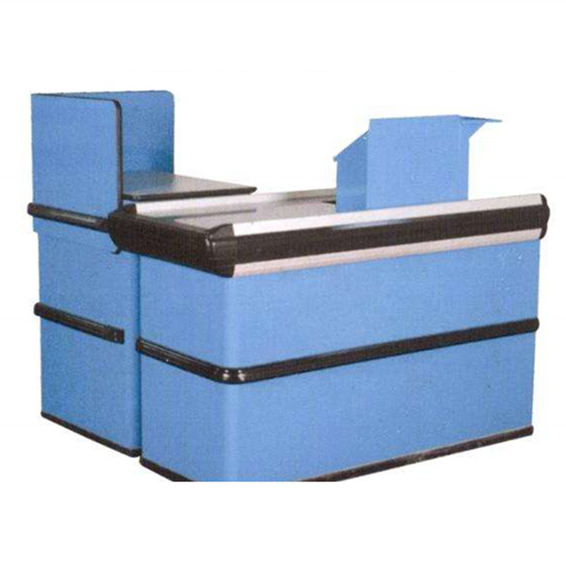 1200MM Aluminum Alloy Supermarket Checkout Counter With Conveyor Belt ISO9001