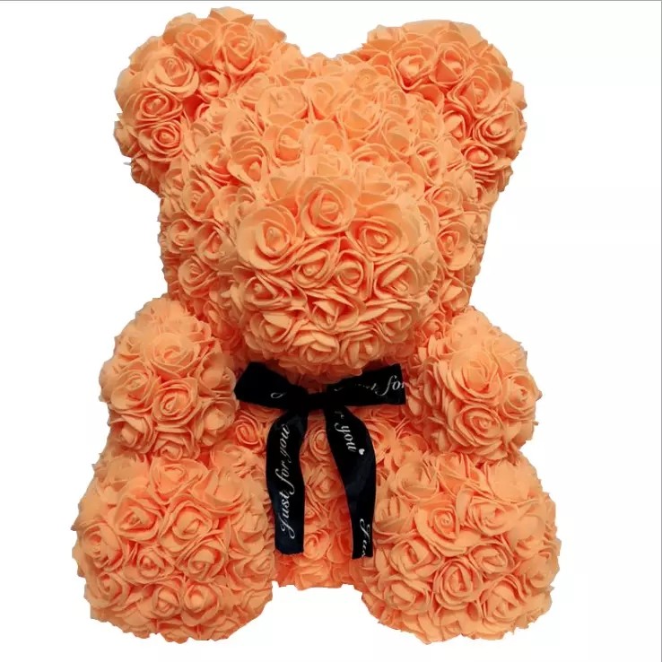 2020 Artificial Foam Teddy Bear Rose Valentine Gift With Gift Box for Valentine's Day